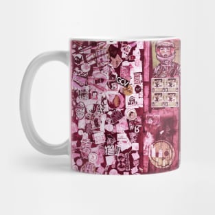 Pink Sticker Street Art NYC Mug